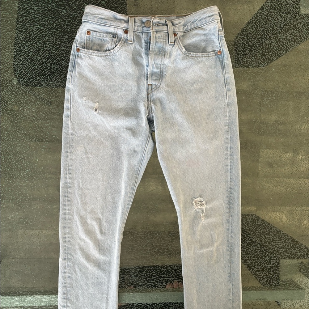 Levi’s 501 S Light Wash Jean Button Fly * - Picture 2 of 7